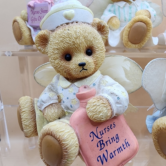 7 Nurses Bear-ers Of Mercy Angel Bears 3" Resin Figurine Lot Bearers - Picture 2 of 9